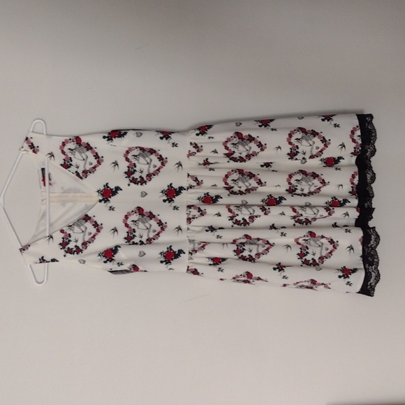 50s style rockabilly skeleton dress - Picture 1 of 7